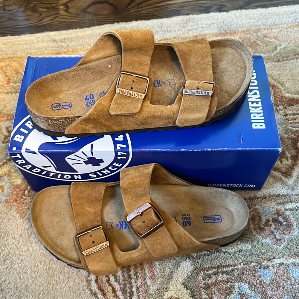 BIRKENSTOCKS // Arizona mink Birkenstocks